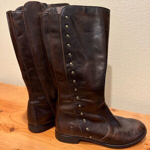 BORN Beautiful Leather Brown new high boots!!